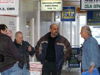 Truck drivers at the forwarding office, photo: CTK