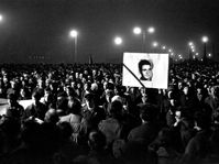 Une manifestation à la mémoire de Jan Palach (1969), photo: Jaroslav Kučera