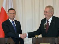 Andrzej Duda y Miloš Zeman, foto: ČTK