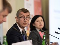 Tomáš Petříček, Andrej Babiš, Věra Jourová, photo: ČTK/Roman Vondrouš