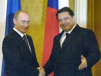 Vladimir Putin (links) und Jiri Paroubek (Foto: CTK)