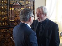 Lubomír Zaorálek und Jürgen Serke (Foto: Archiv des Tschechischen Rundfunks - Radio Prag)