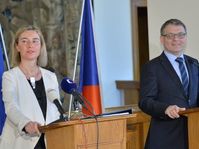 Federica Mogherini, Lubomír Zaorálek, photo: CTK