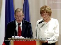 Václav Havel et Zuzana Tomanová, photo: www.sciences-po.fr