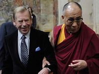 Václav Havel et le dalaï-lama, photo: CTK