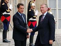 Mirek Topolanek (rechts) und Nicolas Sarkozy (Foto: CTK)
