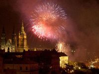 New Year's firework in Prague, photo: CTK