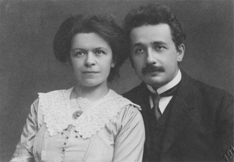Albert Einstein avec son épouse Mileva Marić, photo: public domain