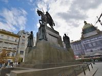 Statue of Saint Wenceslas at Wenceslas square in Prague, photo: Ondřej Tomšů