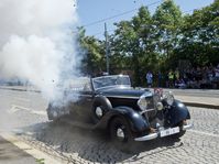 La reconstitution historique de l'attentat, photo: ČTK