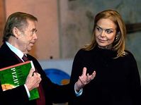 Vaclav Havel with his wife Dagmar, photo: CTK