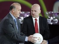Vicente del Bosque y Michal Bílek, foto: ČTK