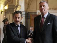 Nicolas Sarkozy a Mirek Topolánek, foto: ČTK