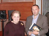 Madeleine Albrightová a Jaromír Marek