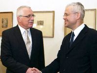 Vaclav Klaus and Vladimir Spidla, photo: CTK