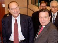 Jacques Chirac and Gerhard Schroder, photo: CTK