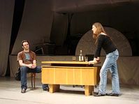 The photo from the rehearsal - 'The Open Tomb'