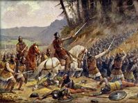 Pintura de Josef Mathauser - La Batalla de Domažlice