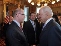 Bohuslav Sobotka et Joe Biden, photo: ČTK