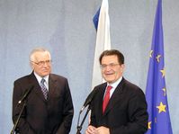 Vaclav Klaus and Romano Prodi