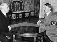 Emil Hácha and Adolf Hitler