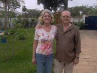 Robert Kovarik con su esposa (Foto: autora)
