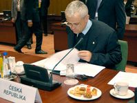 Tony Blair, Vladimir Spidla and Cyril Svoboda, photo: CTK