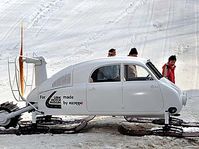 The new replica of the Tatra V 855 aero sledge, photo: CTK