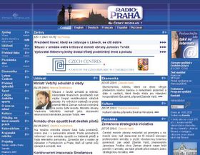 Página Web de Radio Praga, www.radio.cz