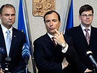Ivan Langer, Franco Fratinni, Jiri Pospisil, photo: CTK