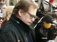 Václav Havel, el balcón del edificio Melantrich, Foto: ČT24
