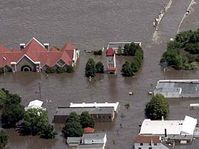 National Czech & Slovak Museum in Cedar Rapids during the floods in 2008, photo: archive of National Czech & Slovak Museum in Cedar Rapids