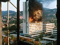 Sarajevo in 1992, photo: Mikhail Evstafiev, CC 3.0 license