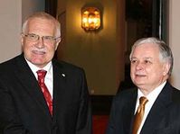Václav Klaus y Lech Kaczynski (Foto: CTK)
