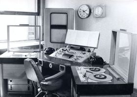 Studio de la Radio tchèque dans les années soixante