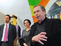 Václav Havel, Petr Štěpánek, Markéta Reedová, photo: CTK