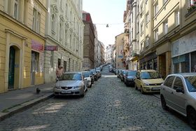 La rue Krymská, photo: Petr Vilgus, CC BY-SA 3.0 Unported