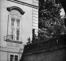 The window of Kafka's flat in Schönborn Palace