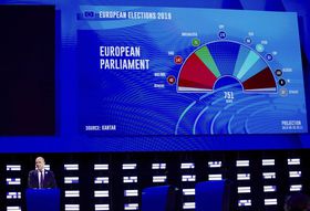 Общие итоги выборов в Европарламент, фото: ЧТК/AP/Olivier Matthys