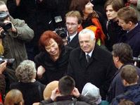 Václav Klaus con su esposa, foto: CTK