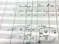 El manuscrito original de Rusalka, foto: Michaela Vetešková, ČRo