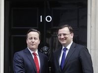 David Cameron, Petr Nečas, photo: CTK