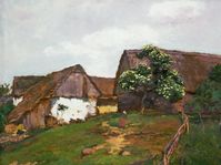 Antonín Slavíček, Partie z Kráskova, olej na plátně, ze sbírky Pražského hradu, foto: Pražský hrad