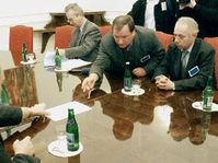 Vyjednávání představitelů českého zemědělství s Janem Kasalem, Foto: ČTK