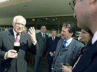 Vaclav Klaus with the ambassadors of the european countries, photo: CTK