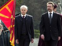Premiér Vladimír Špidla (vlevo) a jeho makedonský protějšek Branko Crvenkovski ve Skopje, Makedonie, foto: ČTK