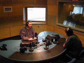 Sendestudio von Radio Prag