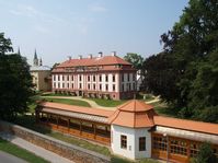 Renoviertes Schloss und Kegelhaus (Foto: Archiv des Museums in Nový Jičín)