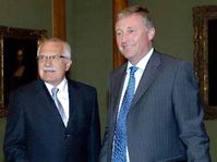 Václav Klaus a Mirek Topolánek, foto: ČTK