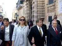 Vaclav Havel et sa femme Dagmar à Malte, photo: CTK